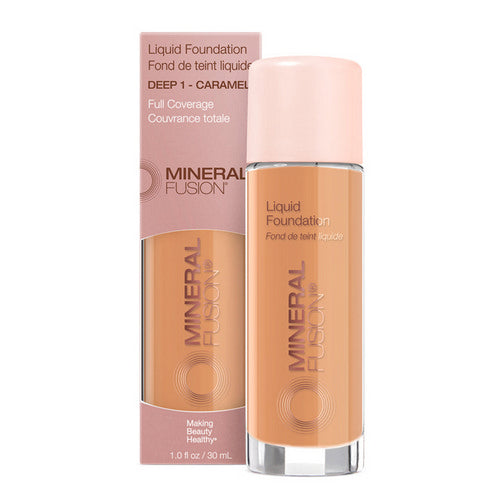 Deep 1 Caramel Liquid Foundation 1 Oz by Mineral Fusion