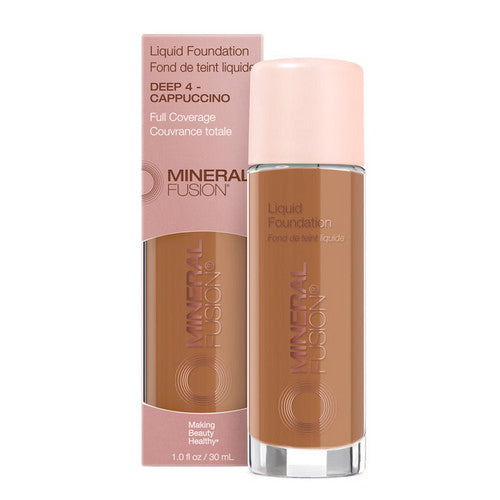 Deep 4 Cappuccinio Liquid Foundation 1 Oz by Mineral Fusion