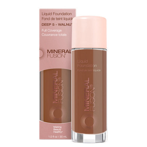 Deep 5 Walnut Liquid Foundation 1 Oz by Mineral Fusion