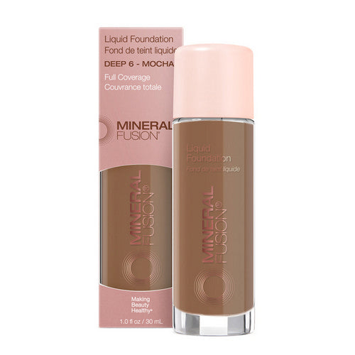 Deep 6 Mocha Liquid Foundation 1 Oz by Mineral Fusion