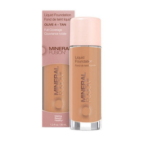 Liquid Foundation Olive 4 Tan 1 Oz by Mineral Fusion