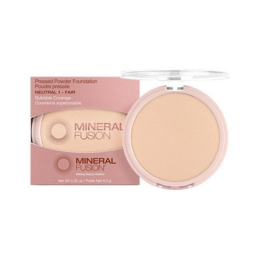 Pressed Powder Foundation Neutral 1 Fair 0.32 Oz by Mineral Fusion