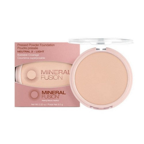 Pressed Powder Foundation Neutral 2 Light 0.32 Oz by Mineral Fusion