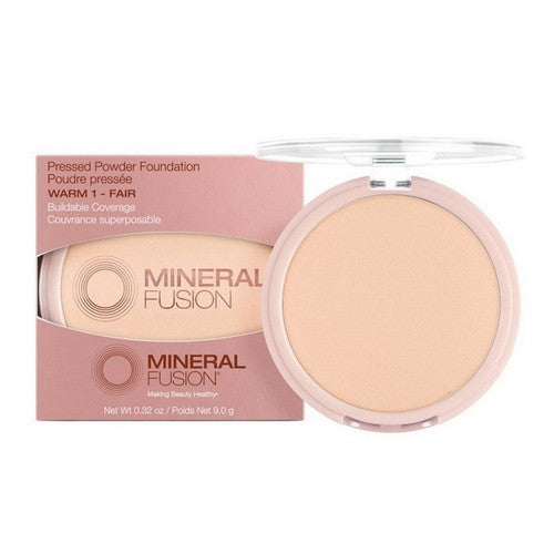 Pressed Powder Foundation Warm 1 Fair 0.32 Oz by Mineral Fusion