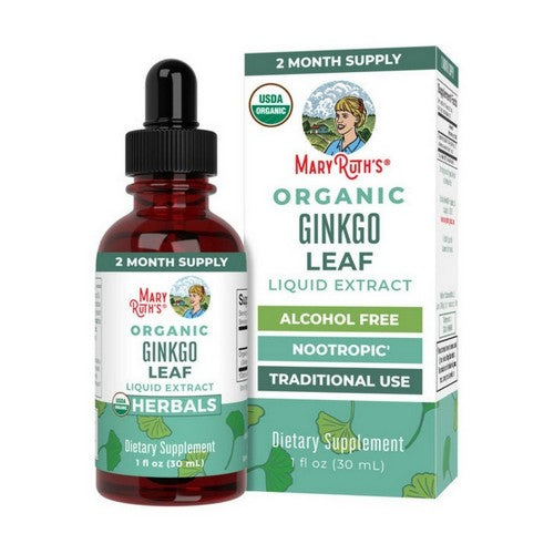 Organic Ginkgo Leaf Liquid Drops 1 Oz by MaryRuth's