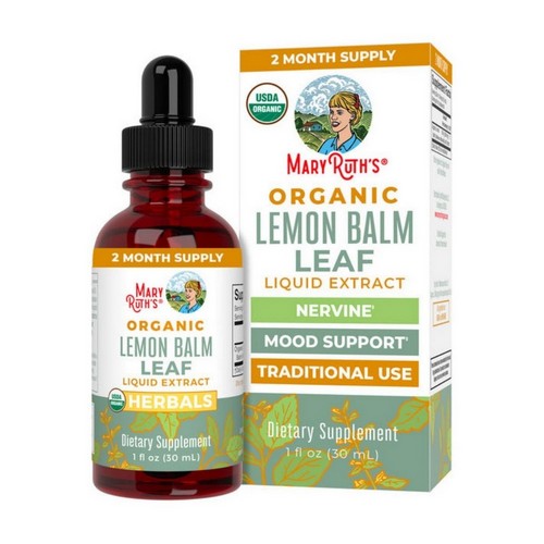 Organic Lemon Balm Liquid Drops 1 Oz by MaryRuth's