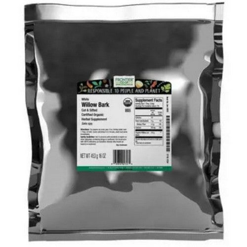 Organic Willow Bark Cut & Sifted 16 Oz by Frontier Coop