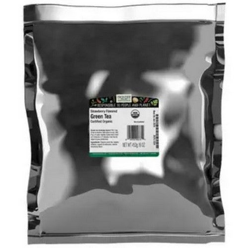 Organic Strawberry Green Tea 1 Lb by Frontier Coop