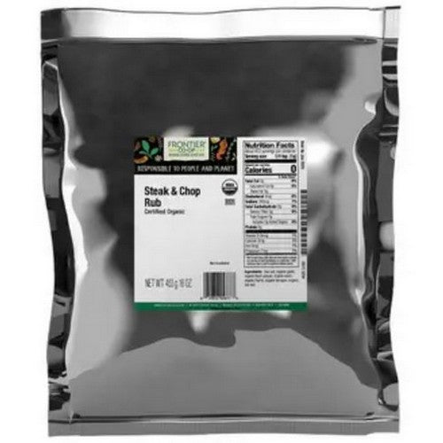 Organic Steak & Chop Grilling Rub 1 Lb by Frontier Coop