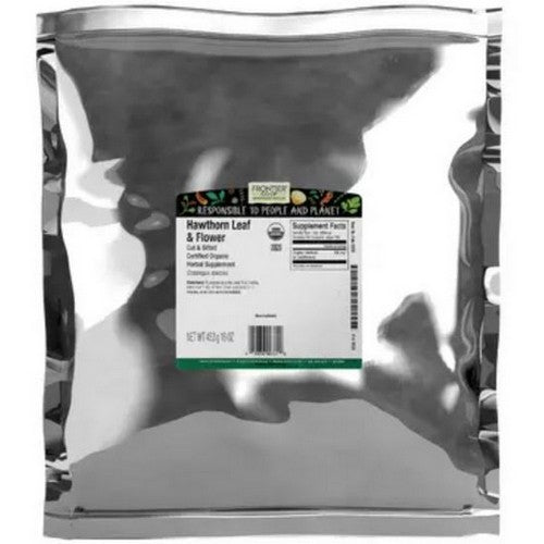 Organic Hawthorn Leaf & Flowers Cut & Sifted 1 Lb by Frontier Coop
