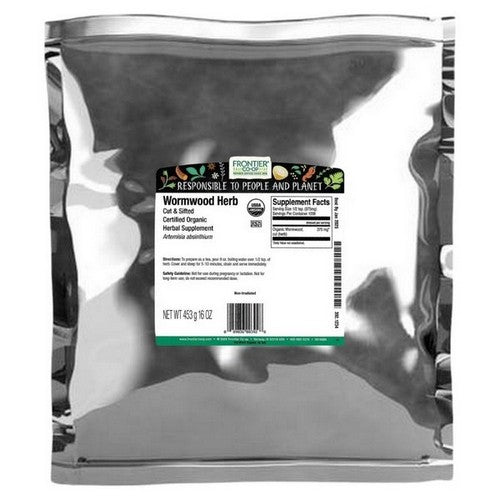 Organic Wormwood Herb Cut And Sifted 16 Oz by Frontier Coop