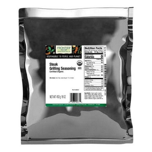 Organic Steak Grilling Seasoning 1 Lb by Frontier Coop