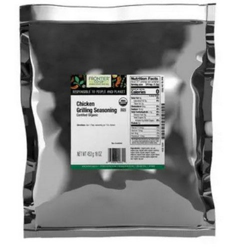 Organic Chicken Grilling Seasoning 1 Lb by Frontier Coop