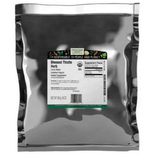 Organic Blessed Thistle Herb Cut & Sifted 1 Lb by Frontier Coop