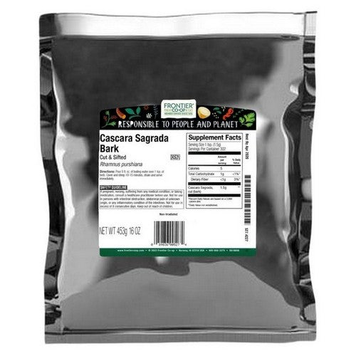 Aged Cascara Sagrada Bark Cut And Sifted 16 Oz by Frontier Coop