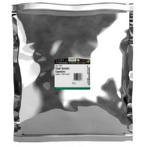 Clear Gelatin 000 Capsules 1000 Count by Frontier Coop
