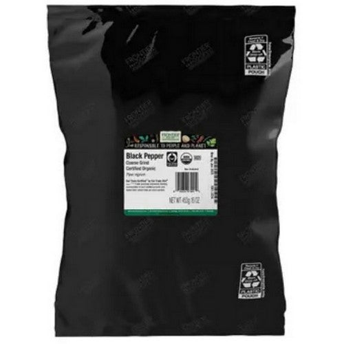 Organic Coarse Grind Black Pepper 1 Lb by Frontier Coop