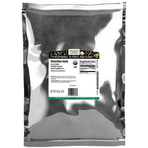 Organic Feverfew Herb Cut & Sifted 1 Lb by Frontier Coop