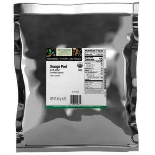Organic Orange Peel Cut & Sifted 1 Lb by Frontier Coop