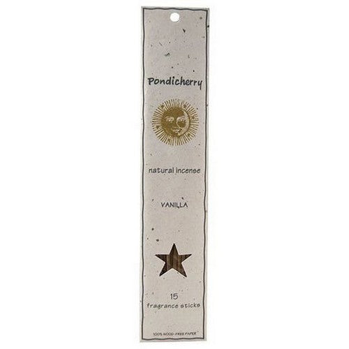 Vanilla Incense Sticks 15 Count by Pondicherry Natural Incense