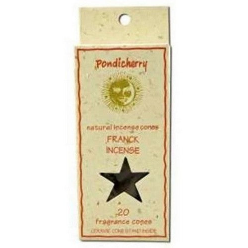 Frankincense Incense Cones 20 Count by Pondicherry Natural Incense