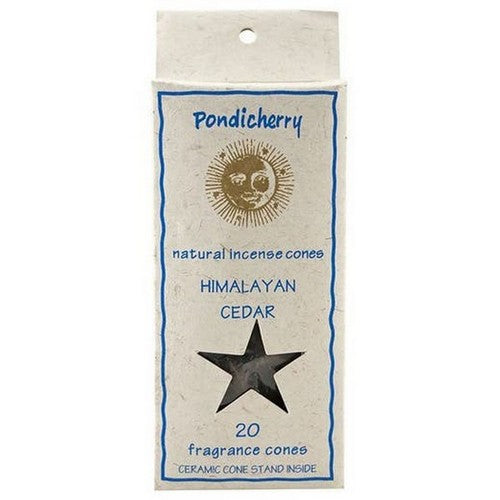 Himalayan Cedar Incense Cones 20 Count by Pondicherry Natural Incense
