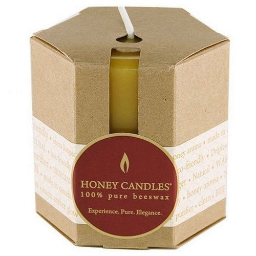 Pure Beeswax 3 Pillar Candles 1 Count by Honey Candle Co.