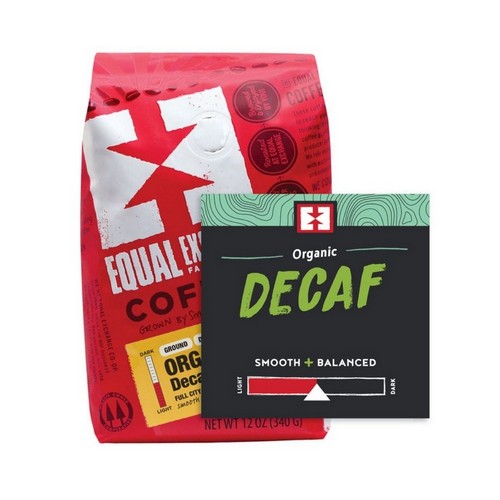 Organic Decaffeinated Coffee 12 Oz by Equal Exchange