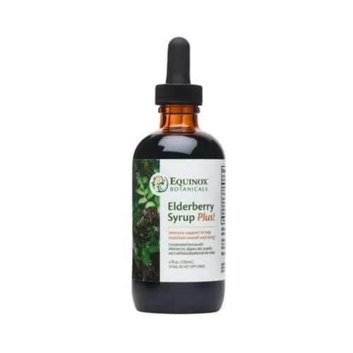 Organic Elderberry Syrup With Propolis 4 Oz by Equinox Botanicals