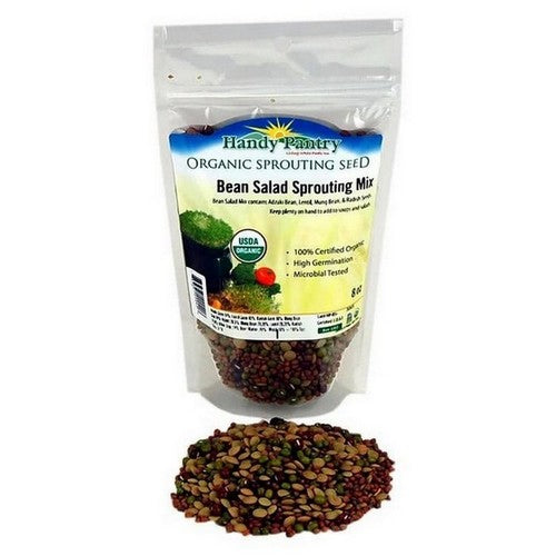 Bean Salad Organic Sprouting Seeds 8 Oz by Handy Pantry