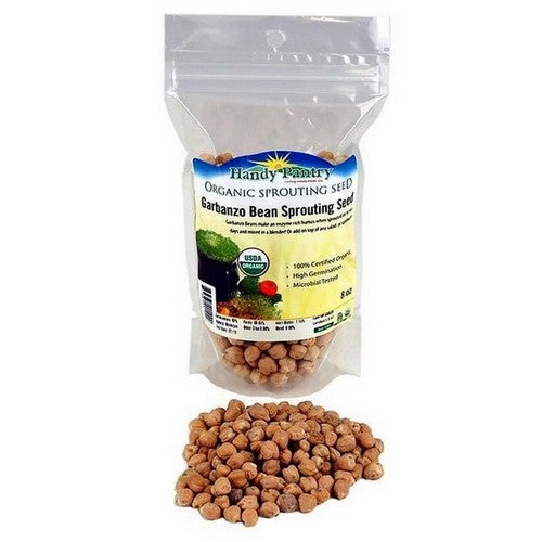 Organic Sprouting Seeds Garbanzo 8 Oz by Handy Pantry