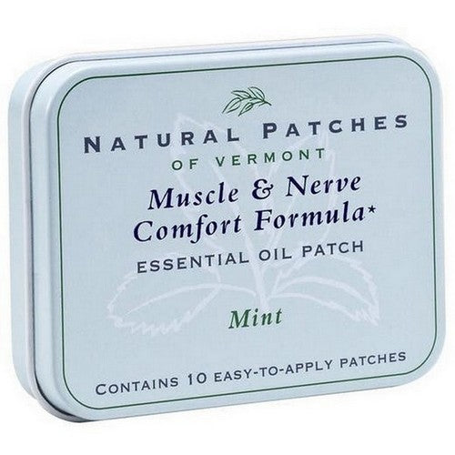 Vermont Muscle & Nerve Comfort Formula Essential Oil Patch 10 Count by Natural Patches of Vermont