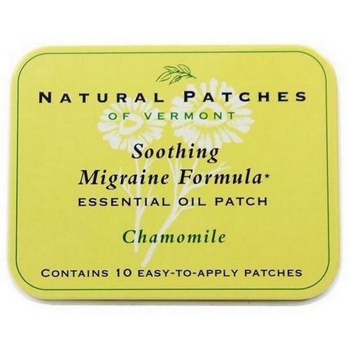 Vermont Chamomile Soothing Migraine Formula Essential Oil Patch 10 Count by Natural Patches of Vermont