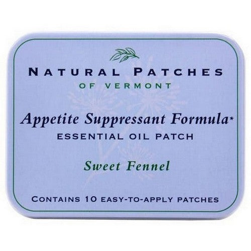 Vermont Sweet Fennel Appetite Suppressant Formula Essential Oil Patch 10 Count by Natural Patches of Vermont