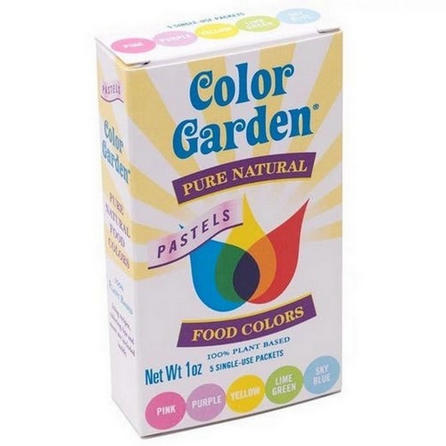 Pure Natural Food Colors Pastels 5 Count by Color Garden