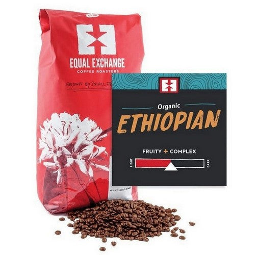 Organic Ethiopian Whole Bean Coffee 5 Lb by Equal Exchange
