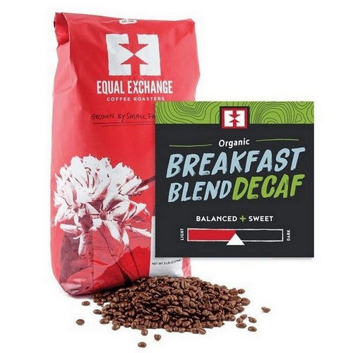 Organic Breakfast Blend Decaf Whole Bean Coffee 5 lb by Equal Exchange