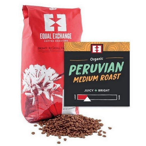 Organic Peru Medium Whole Bean Coffee 5 lb by Equal Exchange