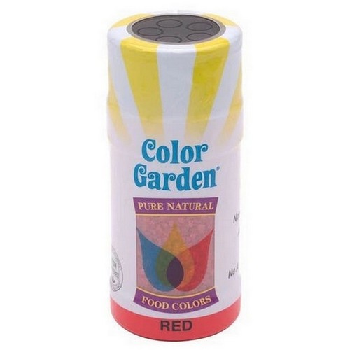 Red Natural Sugar Crystals 3 Oz by Color Garden