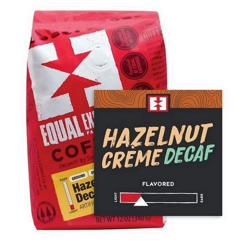 Hazelnut Creme Decaf Ground Coffee 12 Oz by Equal Exchange