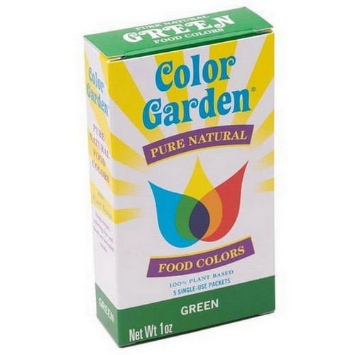 Green Natural Food Color 5 Packets by Color Garden