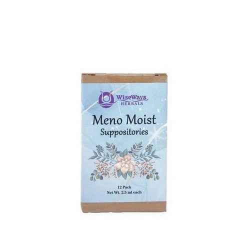 Meno Moist Suppositories 12 Count by Wise Ways Herbals