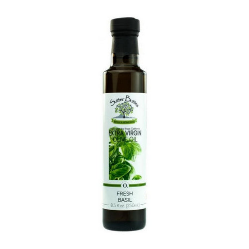 Basil Infused Olive Oil 8.5 Oz by Sutter Buttes