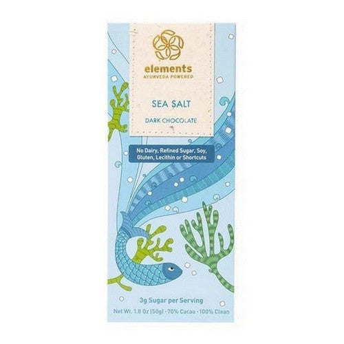 Sea Salt with Turmeric Infusion 70% Cacao Artisanal Chocolate 2 Oz by Elements Truffles