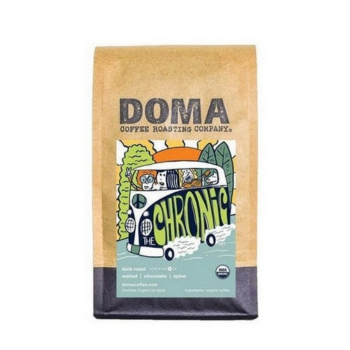 Organic The Chronic Blend Whole Bean Coffee 12 Oz by DOMA Coffee Roasting Company