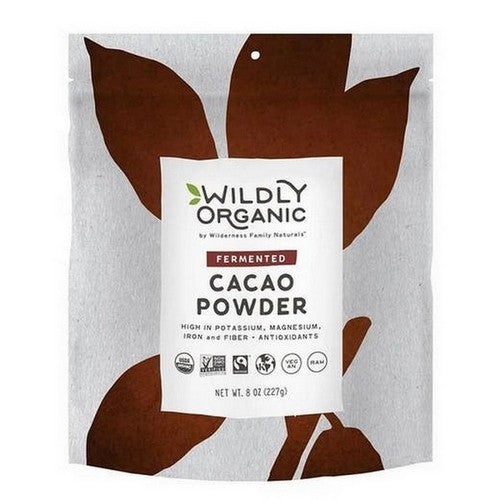 Organic Fermented Cacao Powder 8 Oz by Wildly Natural