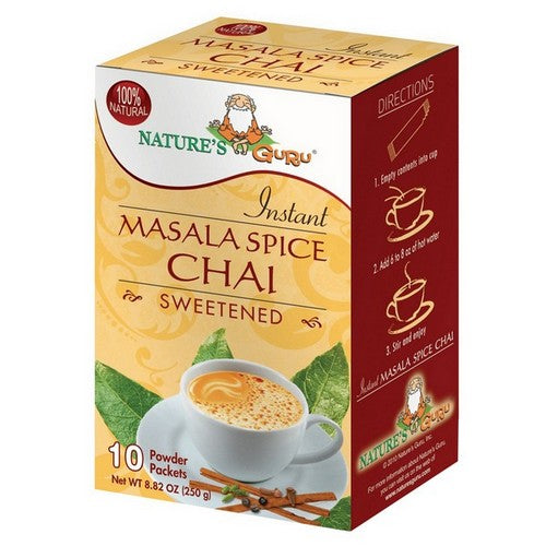 Masala Chai Sweetened 10 Count by Nature’s Guru