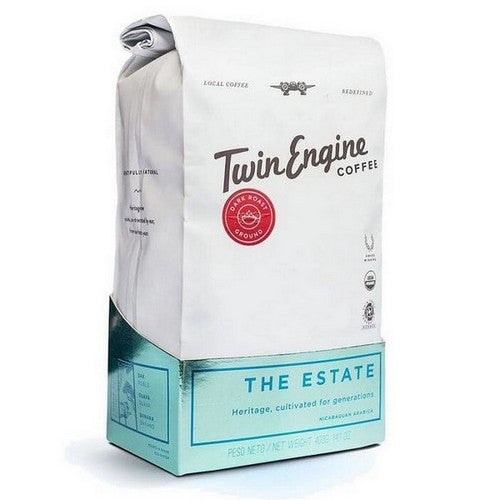 Organic Estate Dark Coffee 14 Oz by Twin Engine Coffee