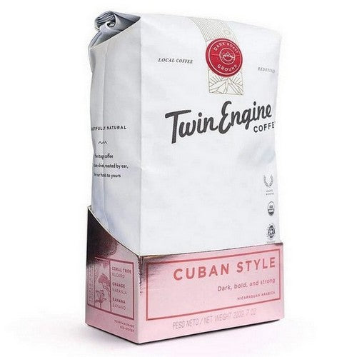 Organic Ground Cuban Style Coffee 7 Oz by Twin Engine Coffee