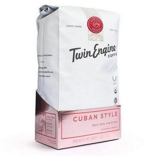 Organic Cuban Style Whole Bean Coffee 7 Oz by Twin Engine Coffee